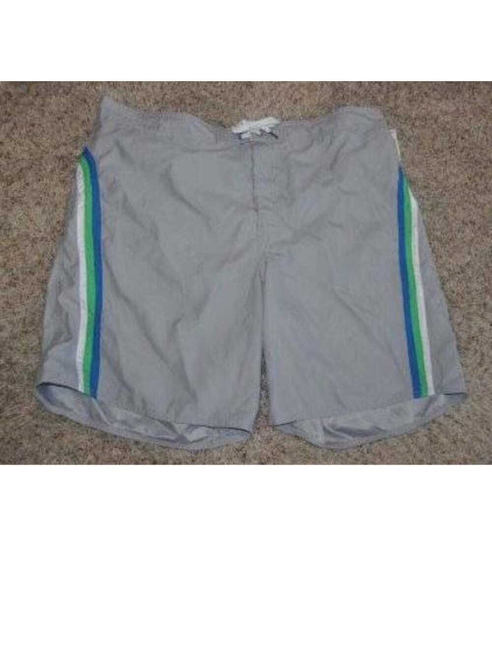 Joe Boxer Swim Trunks 2XL Mens Gray Mesh Lined Shorts Lightweight 10"